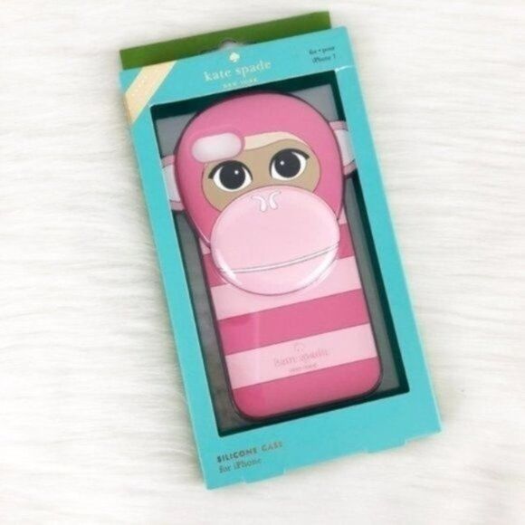 KATE SPADE Monkey iPhone 7 Silicone Case  - Picture 1 of 4